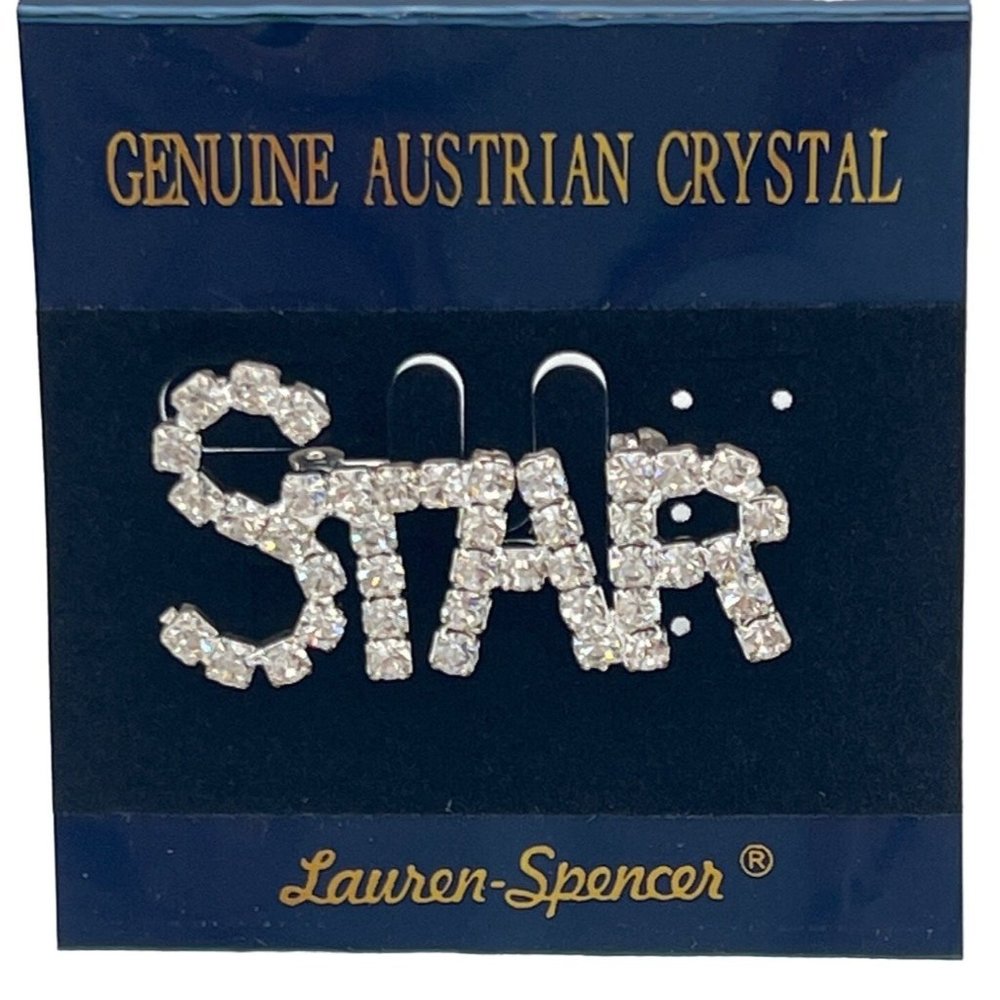 NWT Genuine Austrian Crystal "STAR" Fashion Jewelry Pin